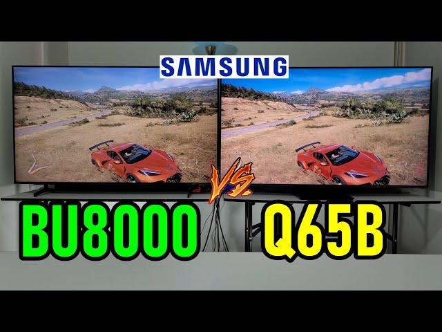 Samsung BU8000 vs Q65B (BU8000 vs Q60B) 4K Smart TVs: Dynamic Crystal vs QLED