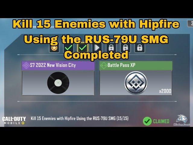 How to Kill 15 Enemies with Hipfire Using the RUS-79U SMG in Cod Mobile 2023