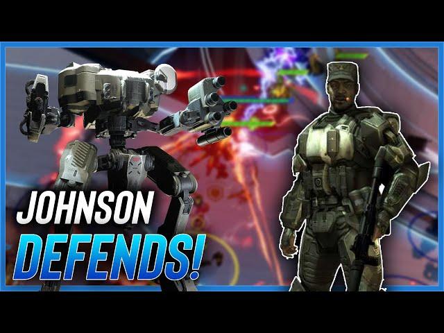 Johnson tries to DEFEND at all costs in a 3v3! Halo Wars 2