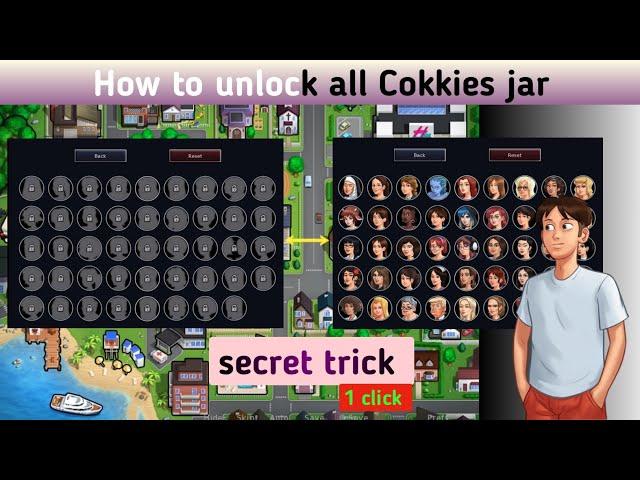 how to unlock all cookies jar in summer time saga | summer time saga gameplay | just 1 click  |