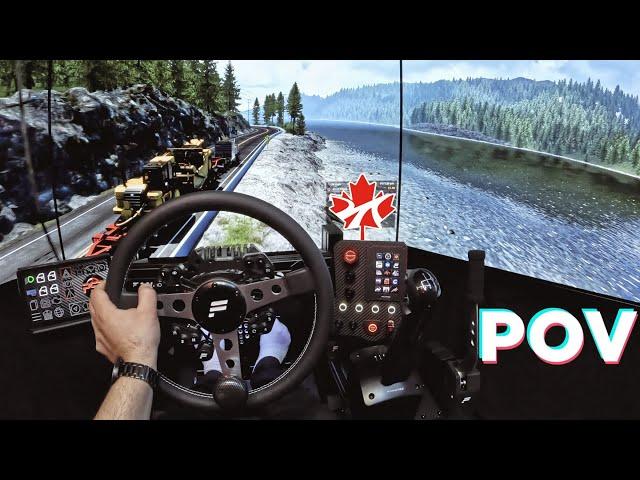 CANADA  EPIC Trucking Adventure in ATS | Triple TVs | Fanatec CSL DD