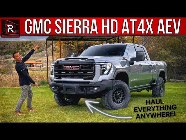 The 2024 GMC Sierra HD AT4X AEV Is A Burly Luxury Off-Road Big Truck King