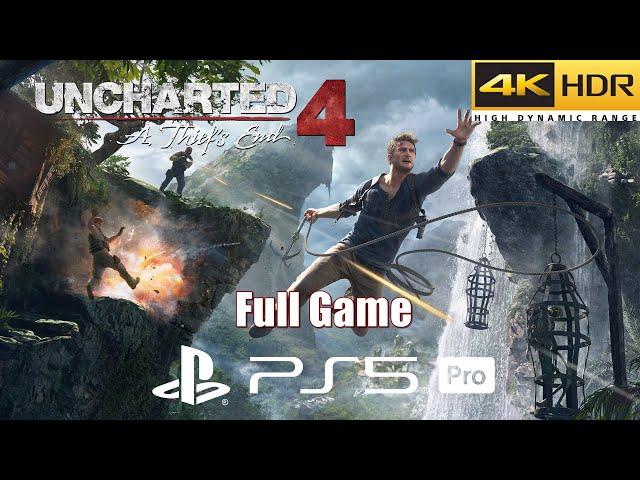 Uncharted 4 A Thiefs End PS5 Pro | Full Game Walkthrough in 4K HDR 60FPS (Must Play #08)