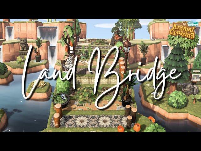 PLANTCORE LAND BRIDGE | speed build overgrown spring island | Animal Crossing: New Horizons