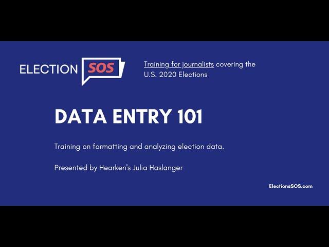 Data Entry 101 Training