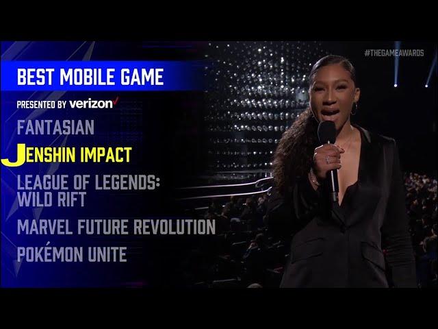 The Best Mobile Game Award Goes Too Jenshin Impact