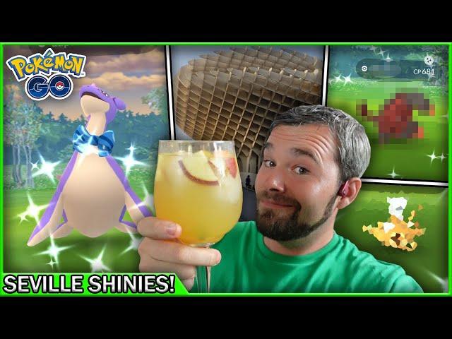 Shiny Lapras caught while exploring Seville! + Safari Zone shenanigans (Pokémon GO)