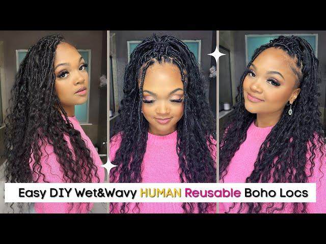 Easy DIY Soft Locs Style | Bulk Boho Braiding Hair | Eayonhair |Vanity Vlogs