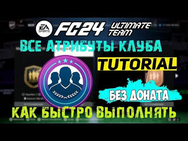 КАК БЫСТРО СОБИРАТЬ ИСПЫТАНИЯ ПОДБОРА КОМАНДЫ В FC 24  ГДЕ НАЙТИ ВСЕ АТРИБУТЫ КЛУБА #FC24 ГАЙД