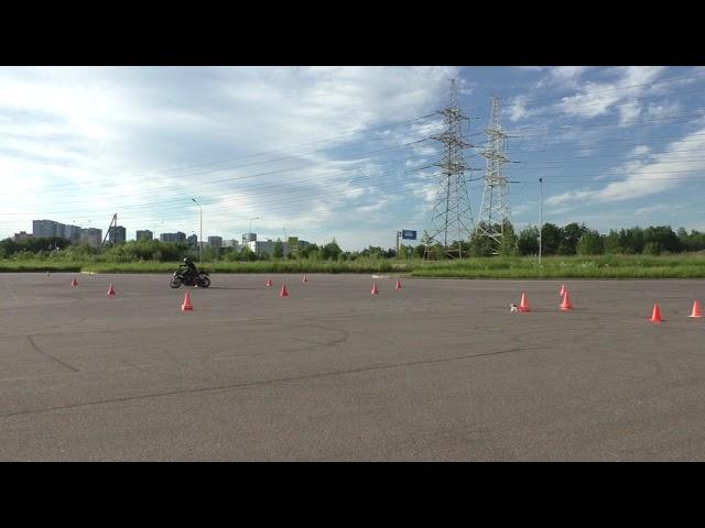 Gymkhana-GP 2021 Stage 1 Anna Esina Kawasaki Z1000 Heat 1