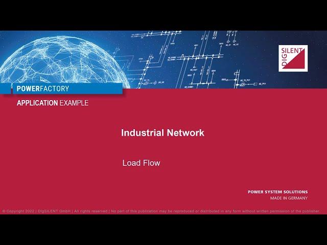 PowerFactory – Industrial Network – Load Flow