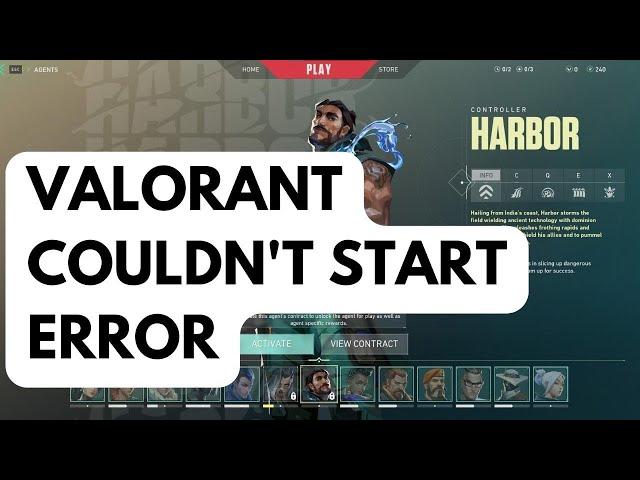 How To Fix Valorant Couldn't Start Error