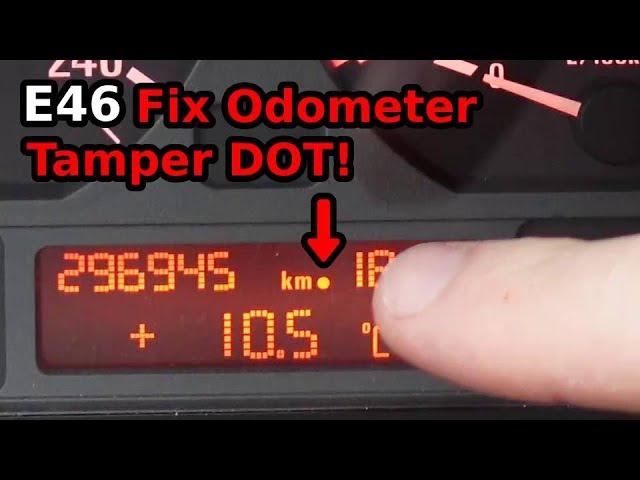 E46 Odometer Tamper Dot Fix: Light switch module VIN and mileage coding