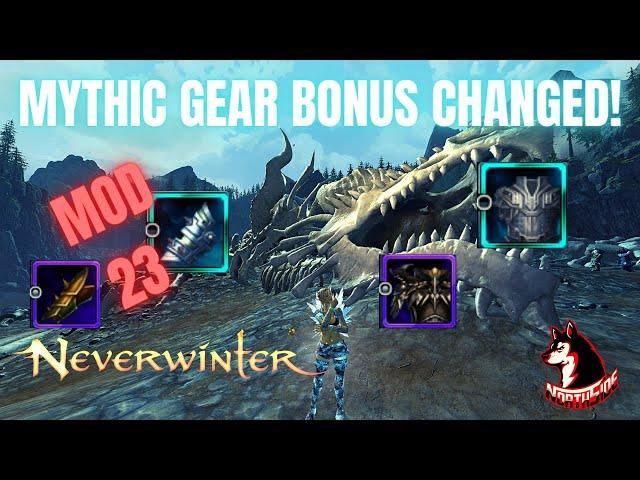 Neverwinter Mod - 23 MYTHIC GEAR Bonuses Changed! Ribcage On Steroids Copy Paste Old Gear Northside