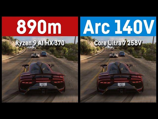 AMD Radeon 890M vs. Intel Arc 140V (Core Ultra 7 258V)