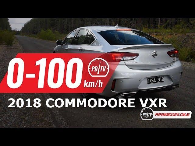 2018 Holden Commodore VXR 0-100km/h & engine sound