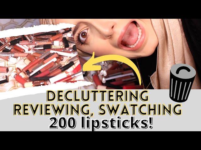 HUGE LIPSTICK COLLECTION DECLUTTER!! | ALMOST 200 LIPSTICKS  | THE BLUSHING GIRAFFE