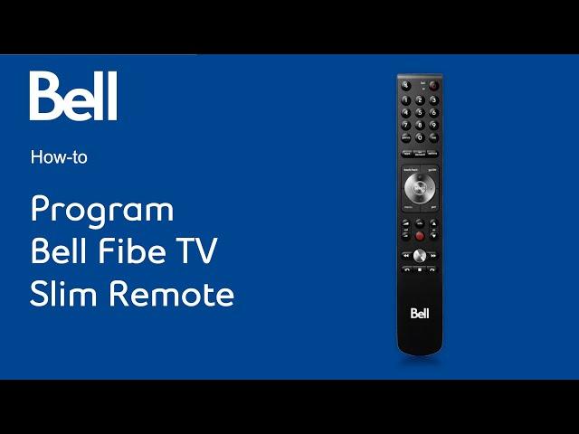 How to Program your Bell Fibe TV slim remote to your TV