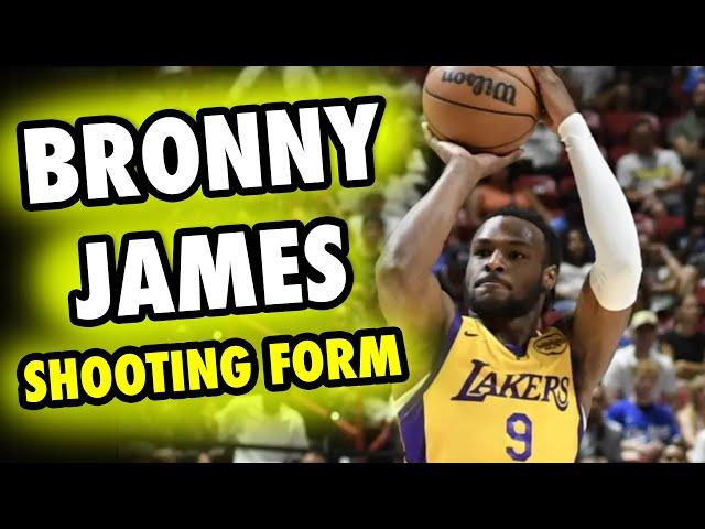 Bronny James Basketball Shooting Form