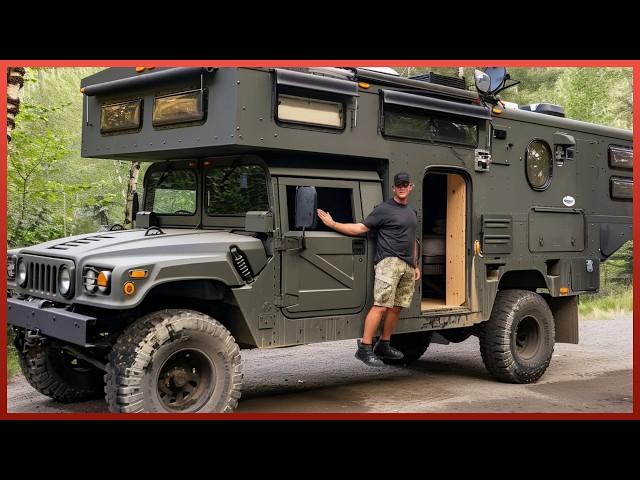 Man Spends 1000 Hours Turning MILITARY TRUCK Into Amazing CAMPER by @roamingventures