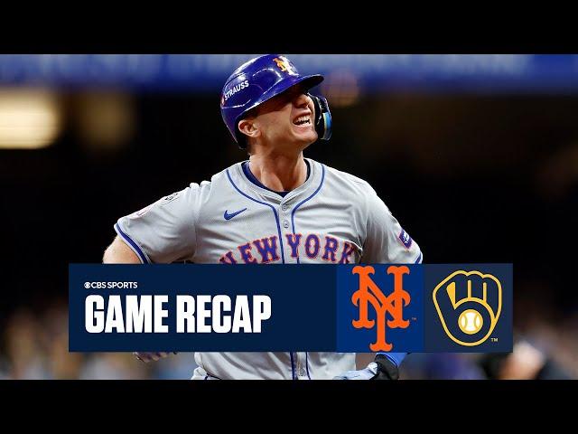 Pete Alonso POWERS Mets ninth inning COMEBACK to shock Brewers, move on to NLDS | Game Recap