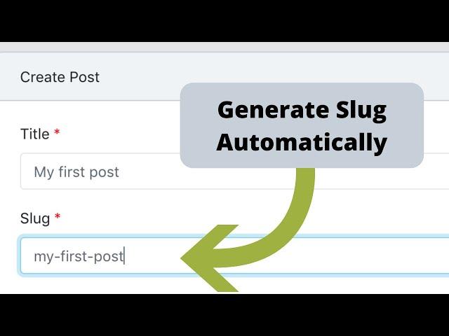 Laravel: Generate SEO-Friendly URL Slug Automatically