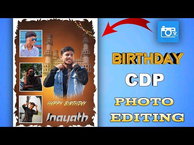 happy birthday photo editing in telugu