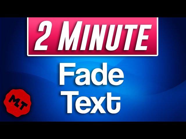 How to Fade Text In and Out in Shotcut (Fast Tutorial)