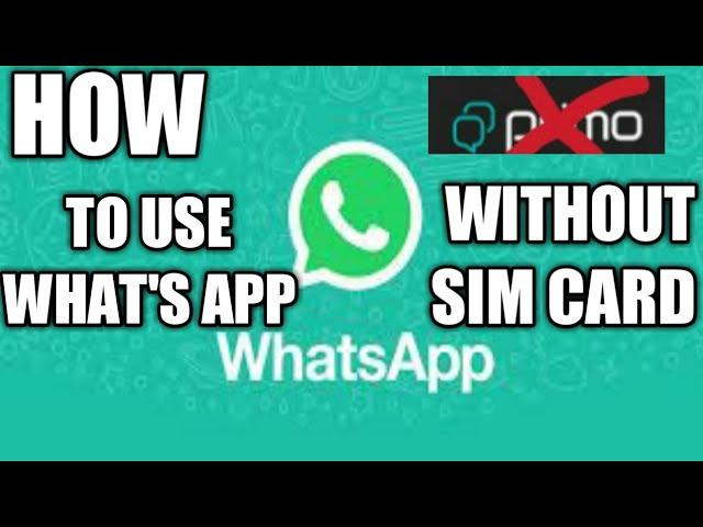 How to Use Whatsapp without Number no Primo apk