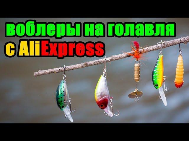 ВОБЛЕРЫ на ГОЛАВЛЯ с AliExpress. Распаковка и Тест.