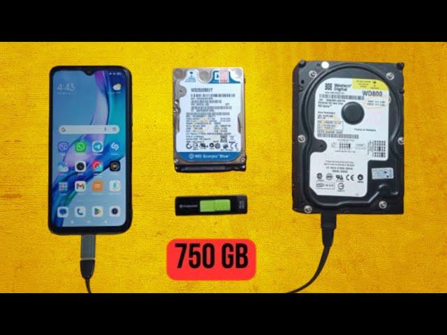 How to Connect Computer Hard Disk to Mobile Phone!