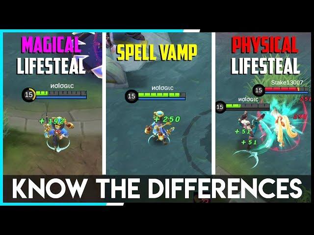 Differences between Spell Vamp, Magical and Physical Lifesteal | Mobile Legends - Tips & Tricks