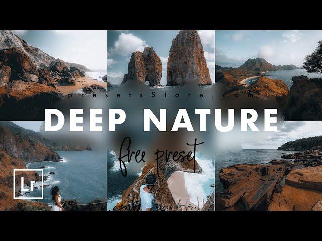 Deep Nature — Mobile Preset Lightroom | Tutorial | Download Free | Moody Landscape Blue Brown Preset