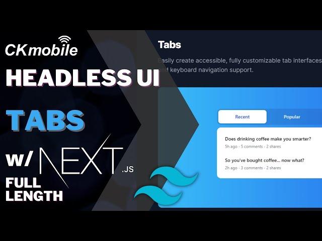 How to create Tabs with headless UI (with Nextjs )