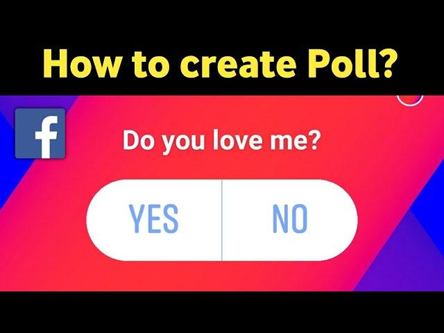 How to Create Poll on Facebook Story.