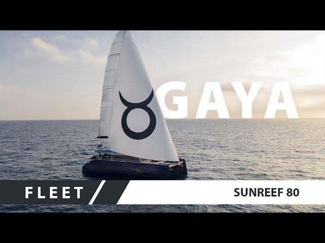 Sunreef 80 GAYA Sailing in Barcelona