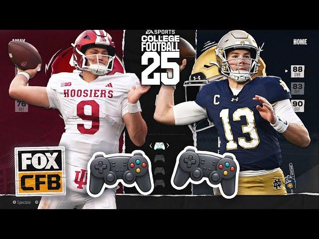 Indiana Hoosiers vs. Notre Dame Fighting Irish | 2024 CFP | College Football 25 Simulation