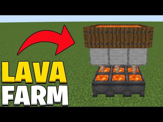 Minecraft 1.21 Simple Lava Farm