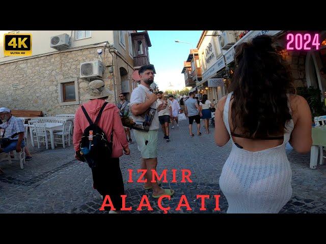 Izmır  Alaçatı Summer 2024 Overviews Walking Tour | 4k UHD 30fps