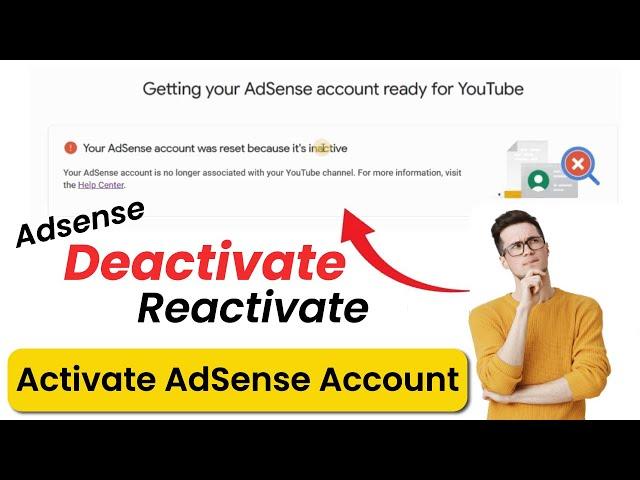 AdSense account deactivate to activate process | How To activate AdSense Account After Deactivate