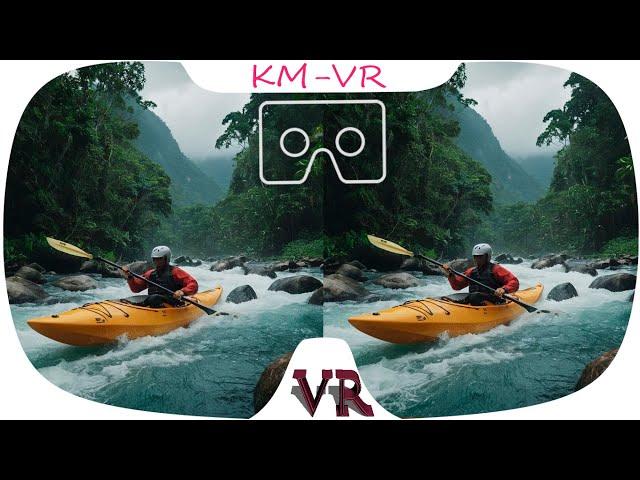 3D vr video Kayak Extreme