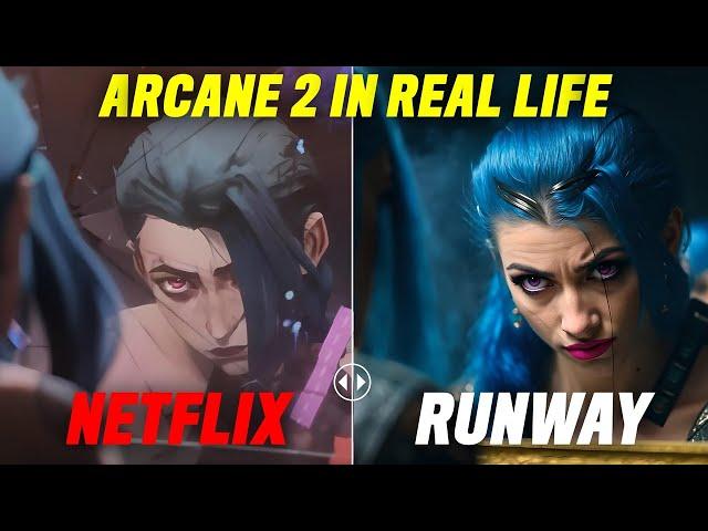 Arcane Season 2 Into Real Life Videos | Runway Gen 3 AI Tutorial