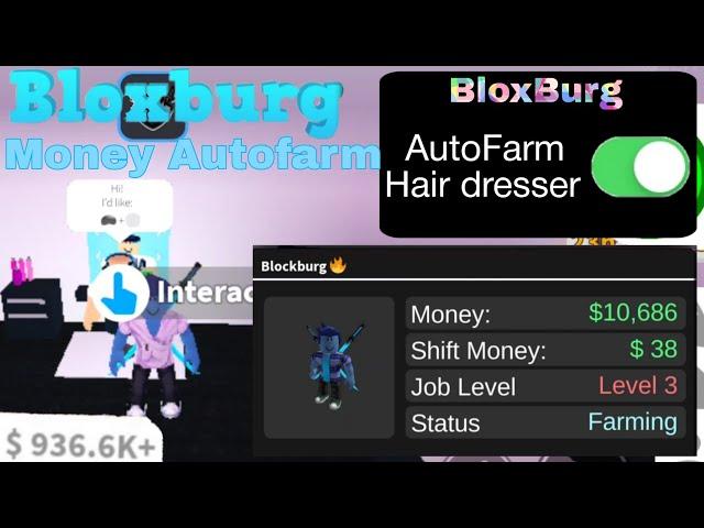 BloxBurg Money AutoFarm Script | Fast AutoFarm Hair Dresser | No Ban & Infinite Money | JN HH Gaming