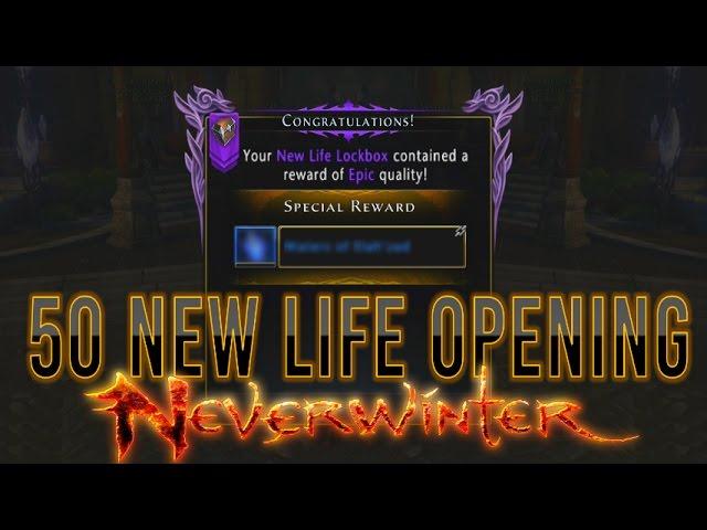 Neverwinter | 50 New Life Lockbox Opening - Artifacts 'R' Us!