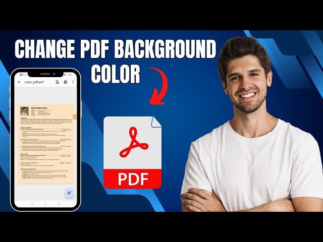 How To Change PDF Background Color in Mobile | Simple Tutorial