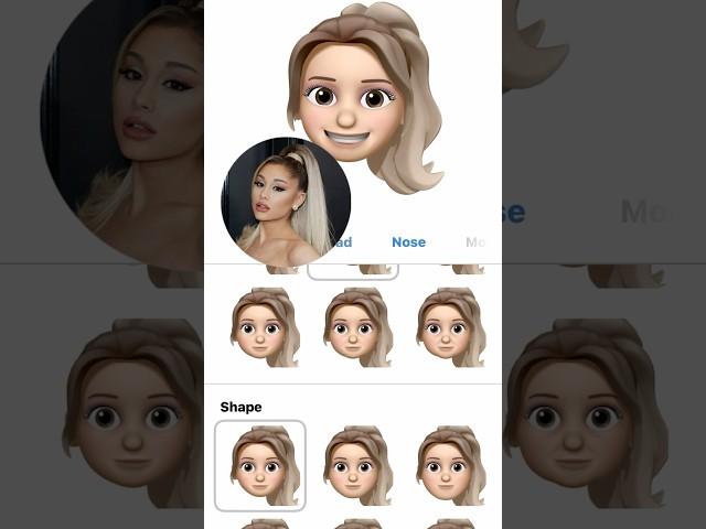 Making Ariana Grande as a Memoji #memoji #lipsing 