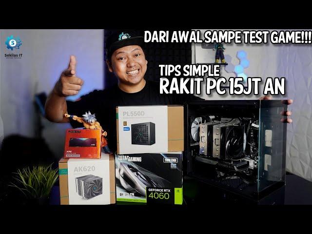 Cara Rakit PC untuk Pemula dari awal sampe test game Ft  Deepcool PL550D ATX3.0 #RakitPc220