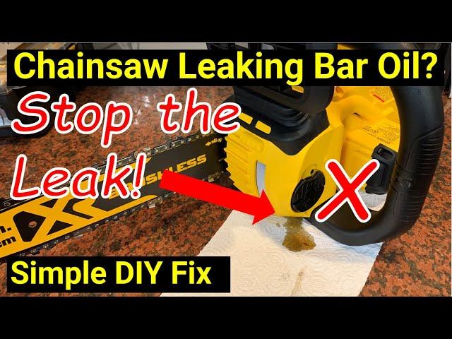  How to Stop Your Chain Saw from Leaking Bar Oil ● DeWalt Ryobi Stihl Poulan Husqvarna WORX more!