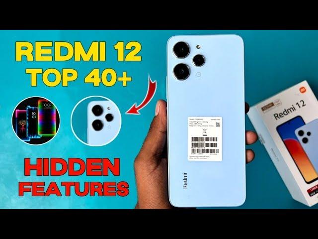 Redmi 12 4G Top 40++ Hidden Features | Redmi 12 Tips & Tricks | Redmi 12 4G