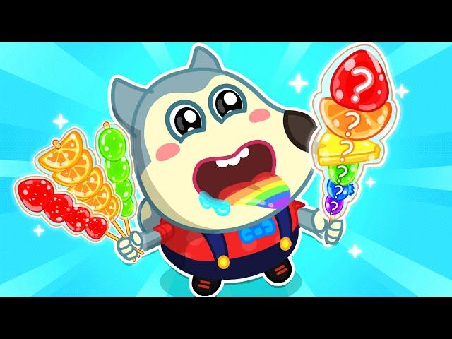 Delicious Fruit Candy  Colorful Tanghulu Song  Wolfoo Nursery Rhymes & Kids Songs